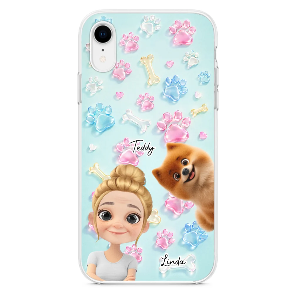 My Dog My Human - Personalized Custom 3D Effect Phone Case - Image 22
