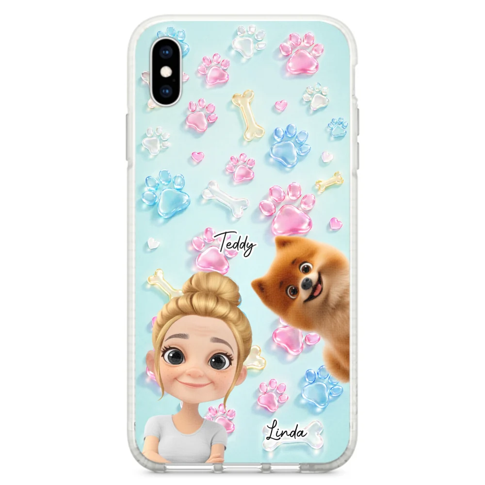 My Dog My Human - Personalized Custom 3D Effect Phone Case - Image 23