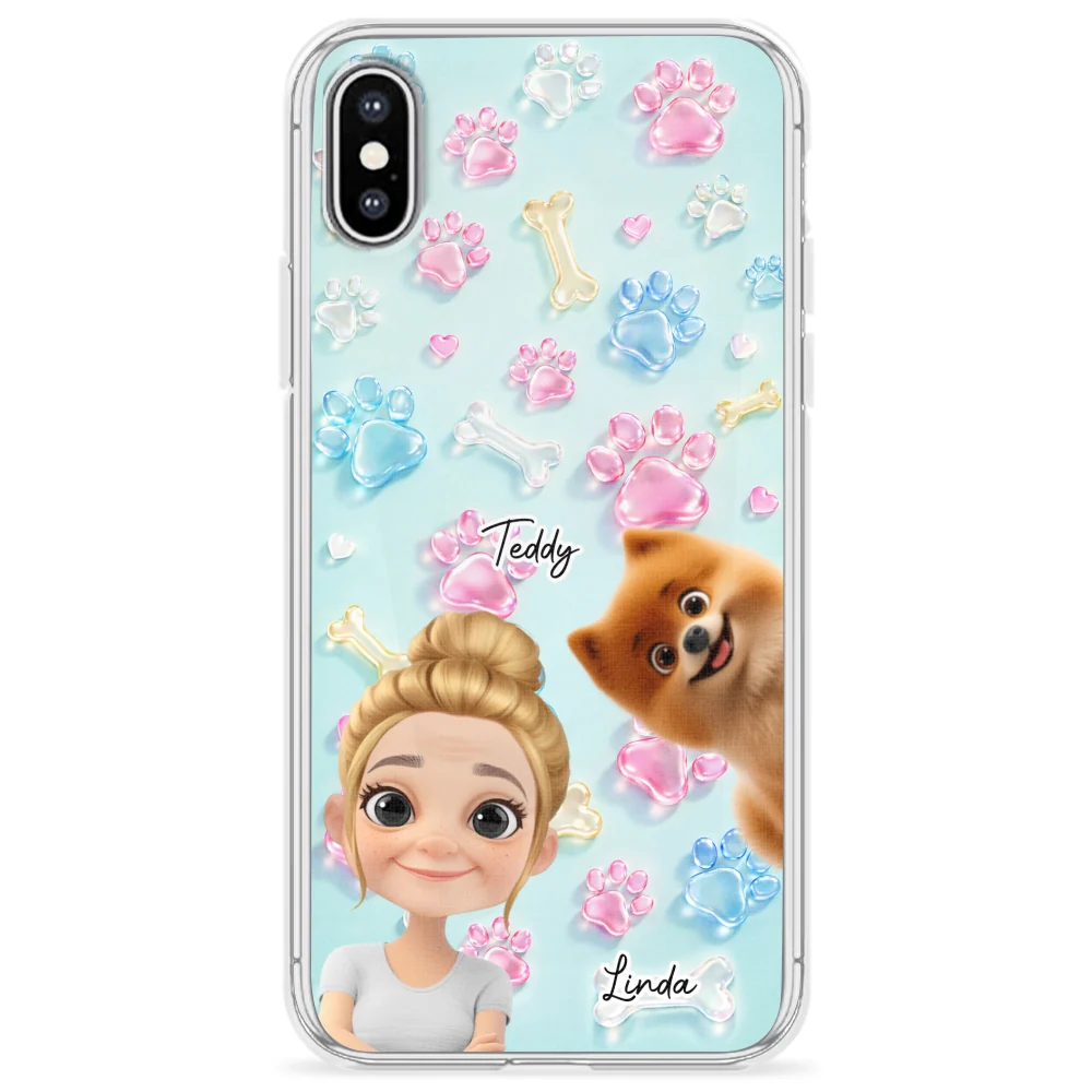 My Dog My Human - Personalized Custom 3D Effect Phone Case - Image 24