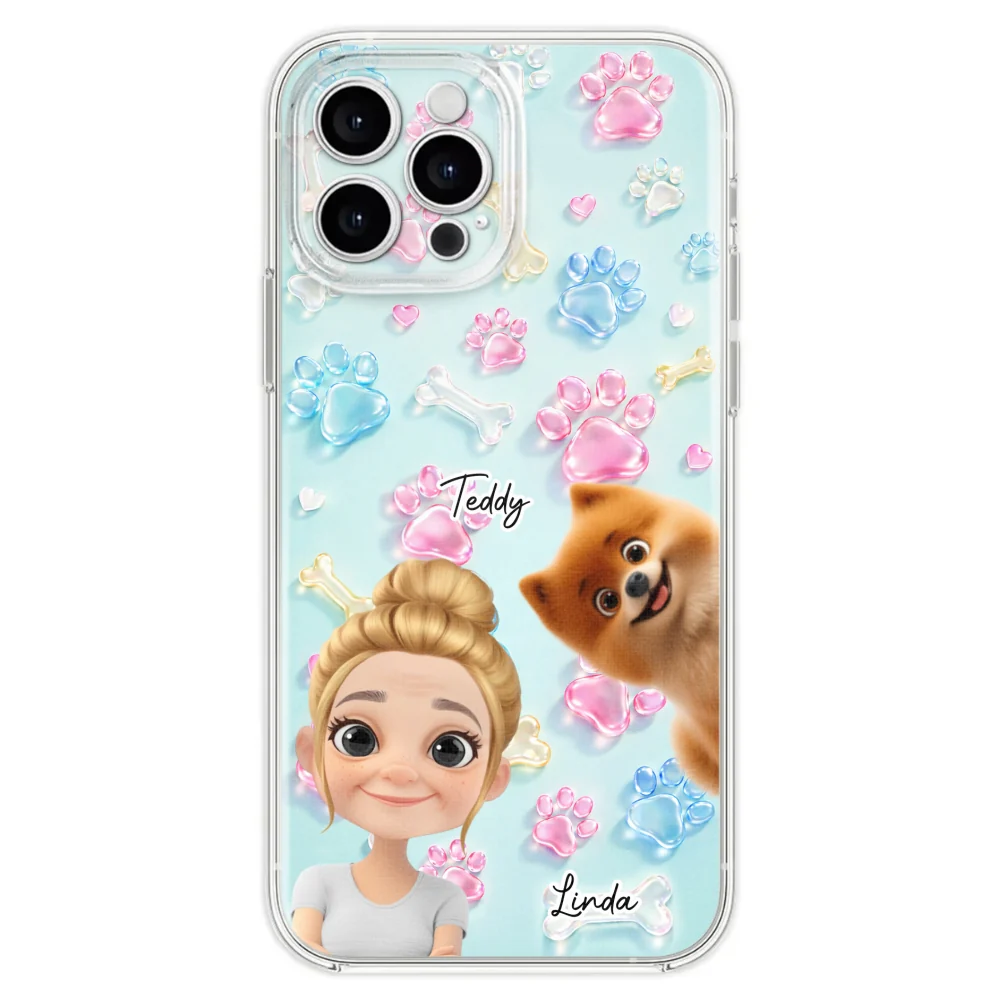 My Dog My Human - Personalized Custom 3D Effect Phone Case - Image 26