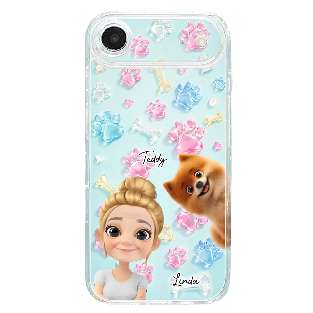 My Dog My Human - Personalized Custom 3D Effect Phone Case - Image 28