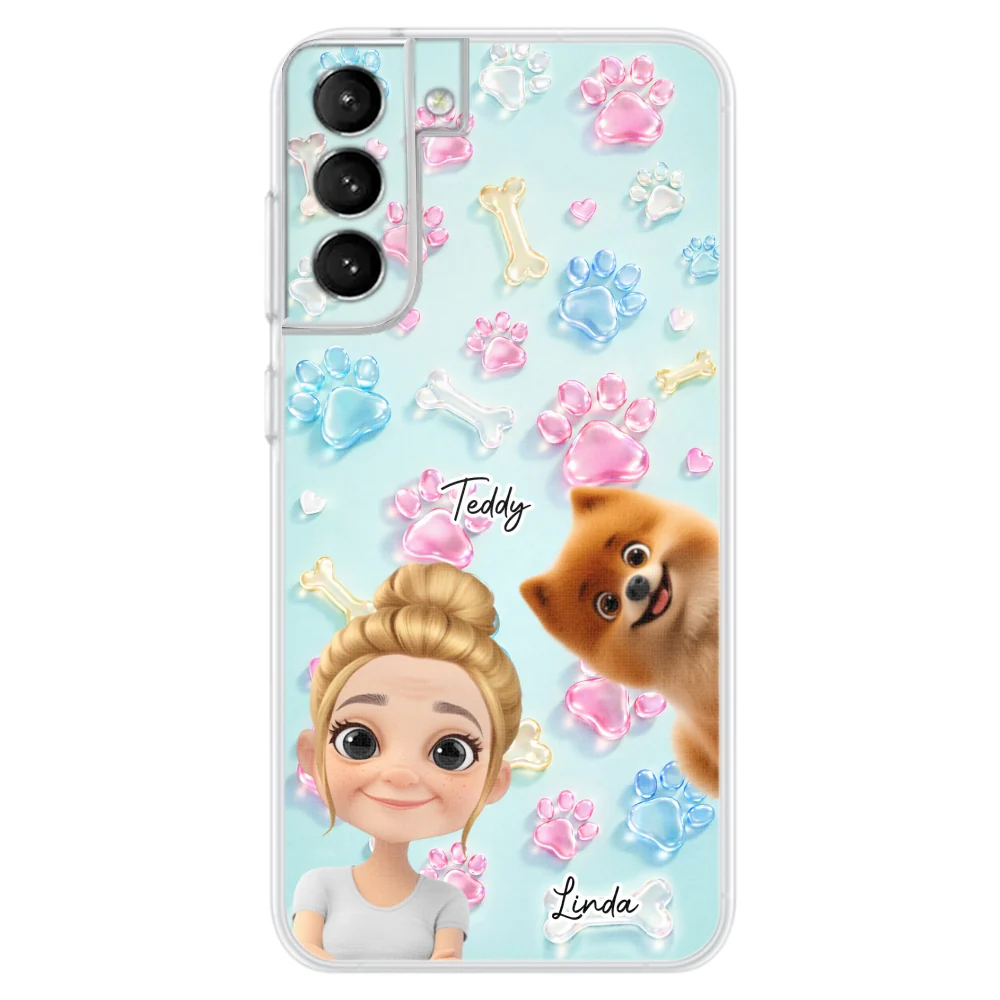 My Dog My Human - Personalized Custom 3D Effect Phone Case - Image 31