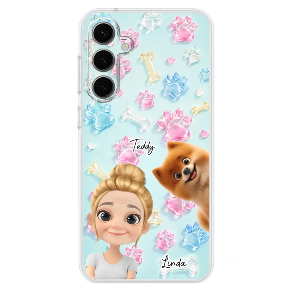 My Dog My Human - Personalized Custom 3D Effect Phone Case - Image 33