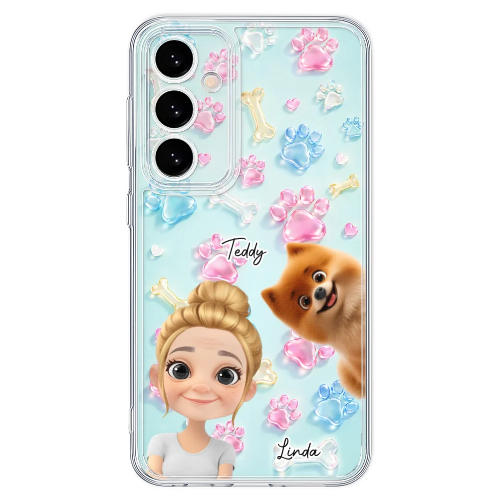 My Dog My Human - Personalized Custom 3D Effect Phone Case - Image 34