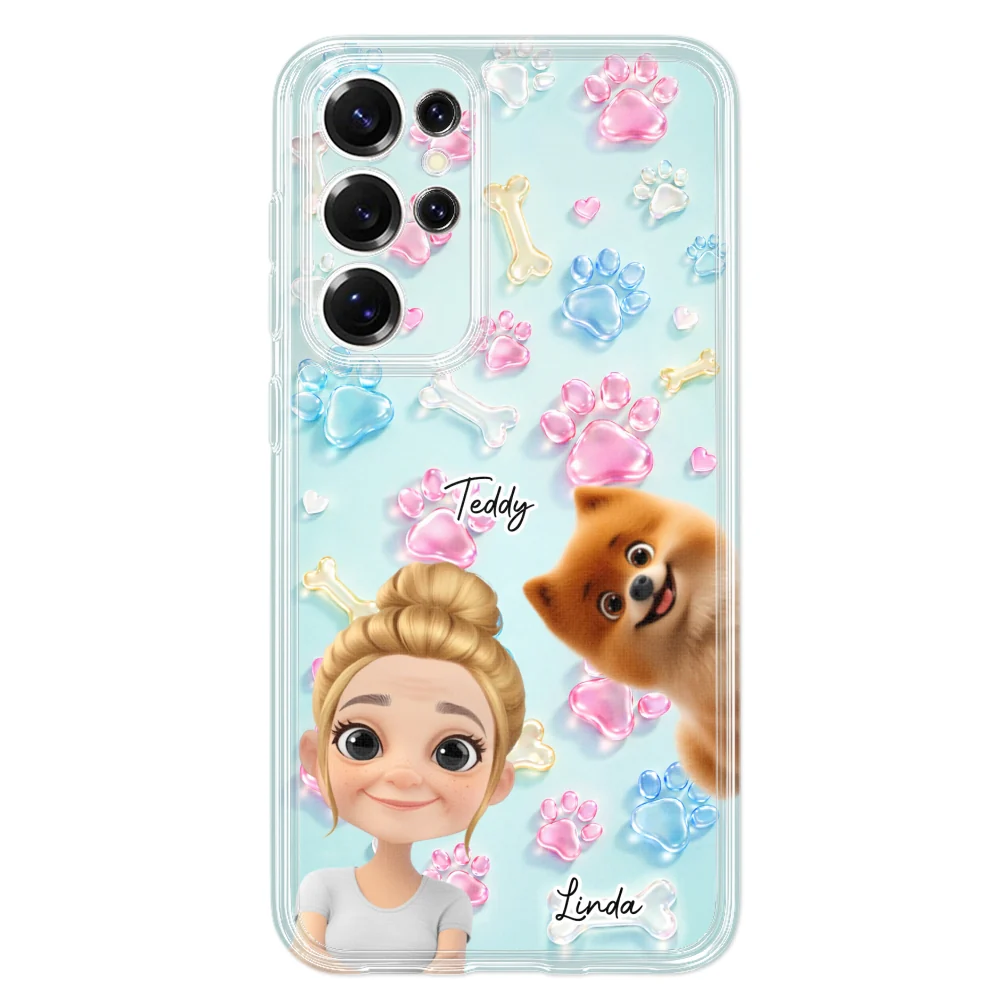 My Dog My Human - Personalized Custom 3D Effect Phone Case - Image 35