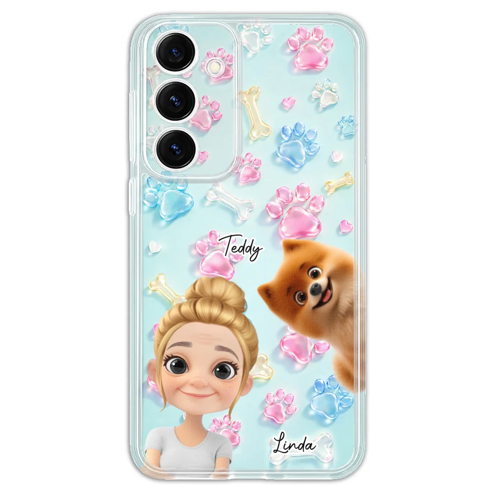 My Dog My Human - Personalized Custom 3D Effect Phone Case - Image 36
