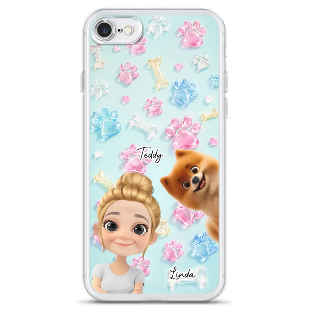 My Dog My Human - Personalized Custom 3D Effect Phone Case - Image 5