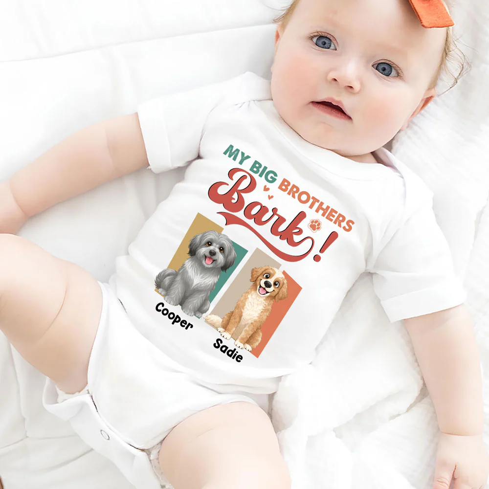 My Dog Protector - Personalized Custom Baby Onesie - Image 4