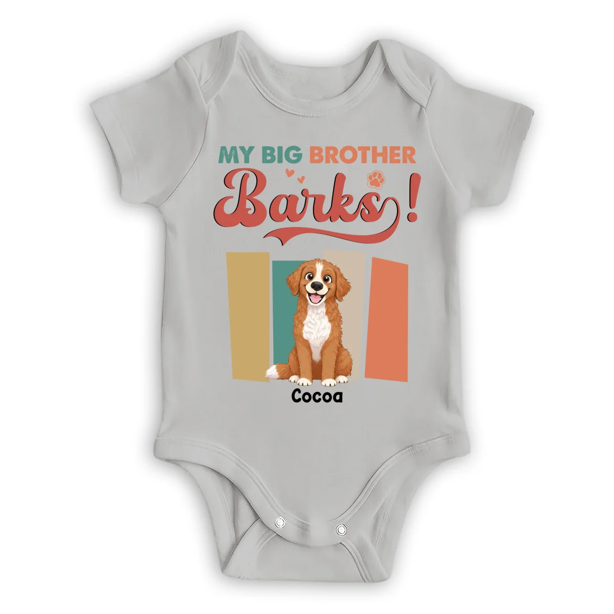My Dog Protector - Personalized Custom Baby Onesie - Image 8