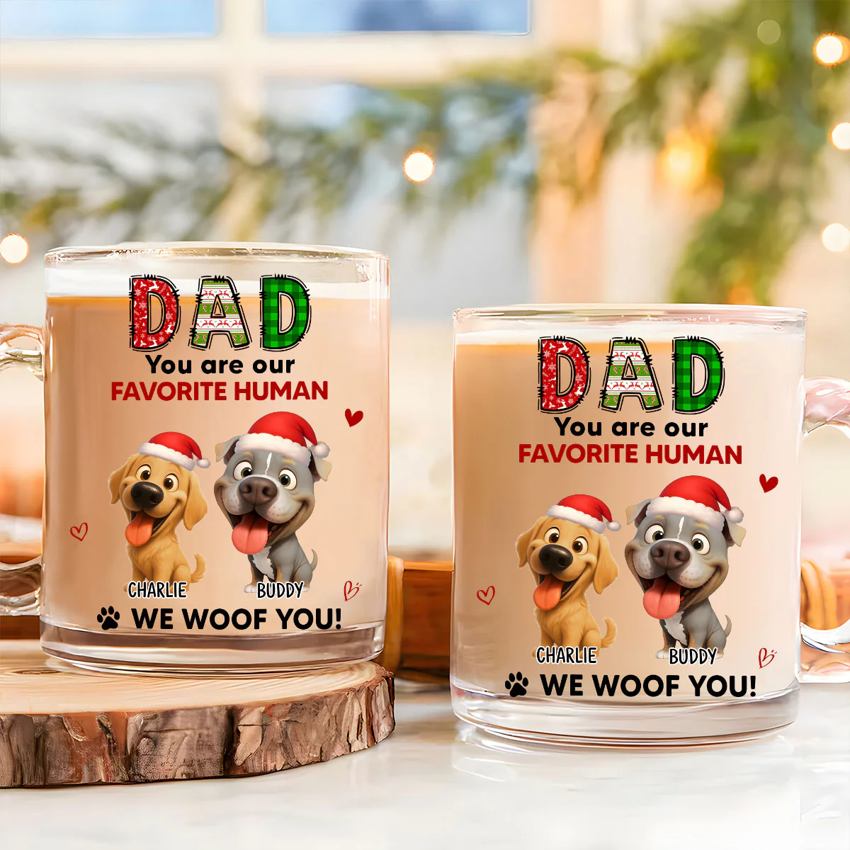 My Favorite - Personalized Custom Glass Mug - Image 2