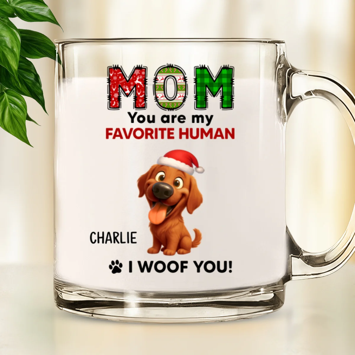 My Favorite - Personalized Custom Glass Mug - Image 6