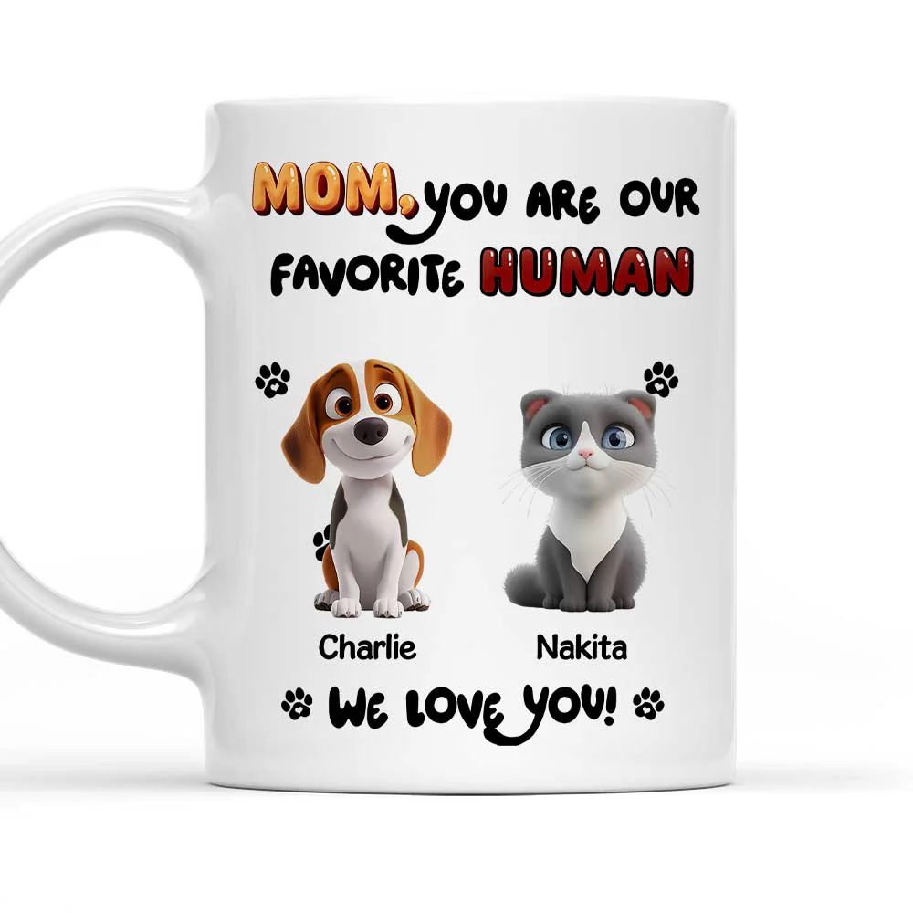 My Favorite Pet Dad Mom - Personalized Custom Coffee Mug