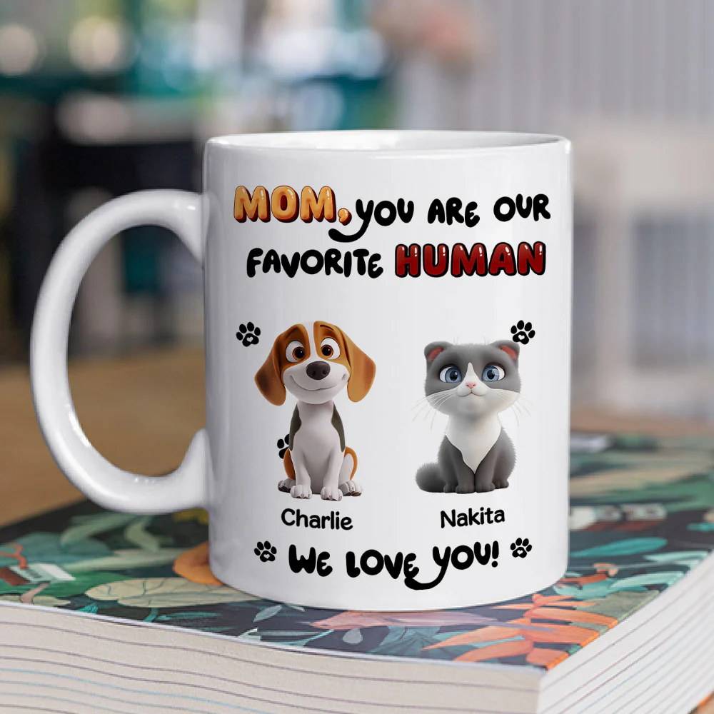 My Favorite Pet Dad Mom - Personalized Custom Coffee Mug - Image 3