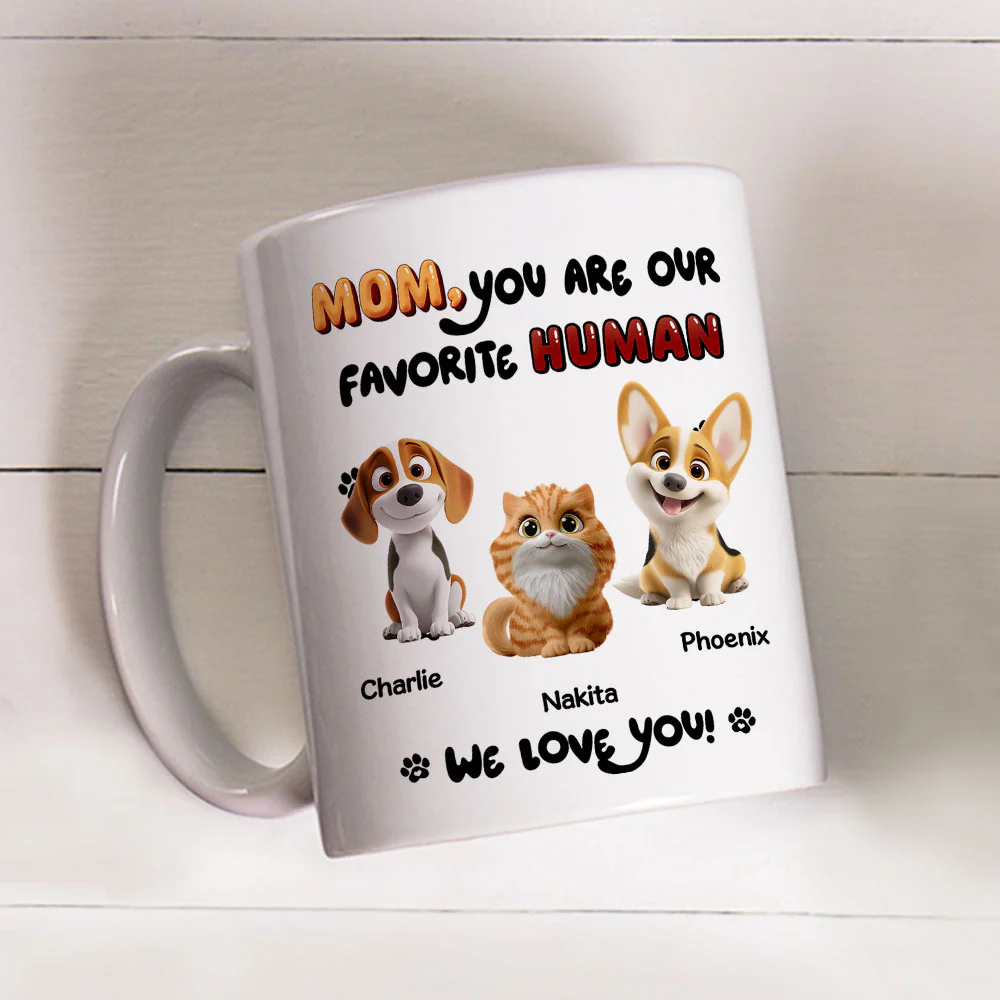 My Favorite Pet Dad Mom - Personalized Custom Coffee Mug - Image 4