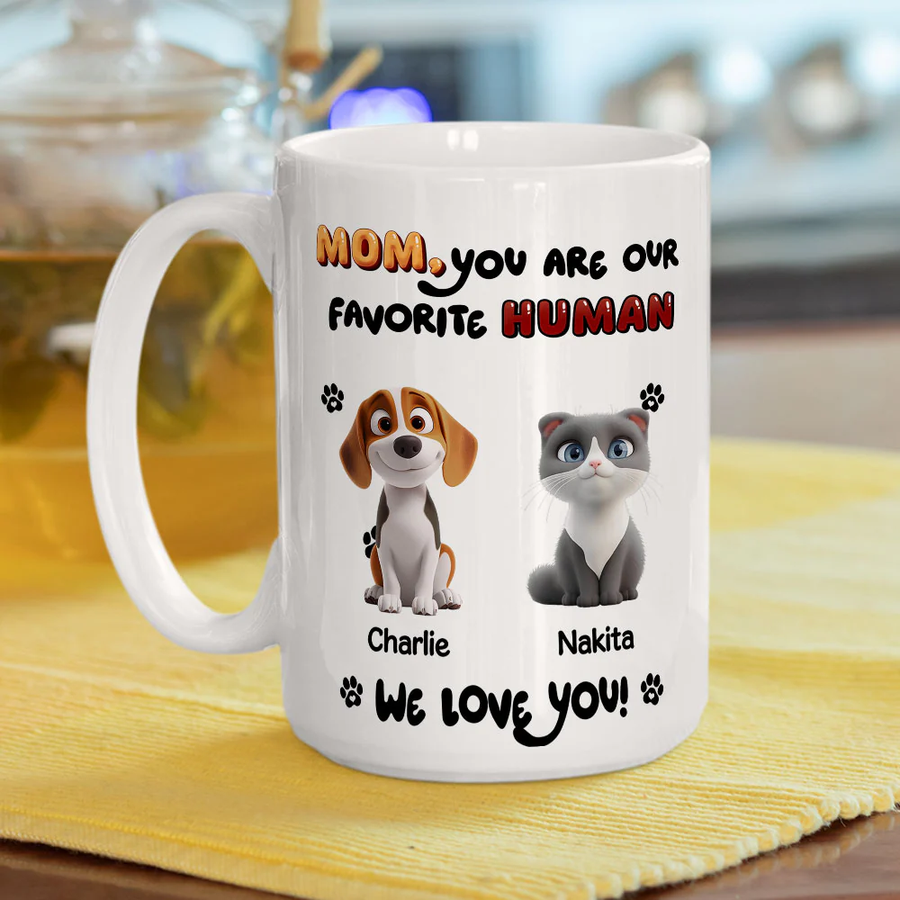 My Favorite Pet Dad Mom - Personalized Custom Coffee Mug - Image 5