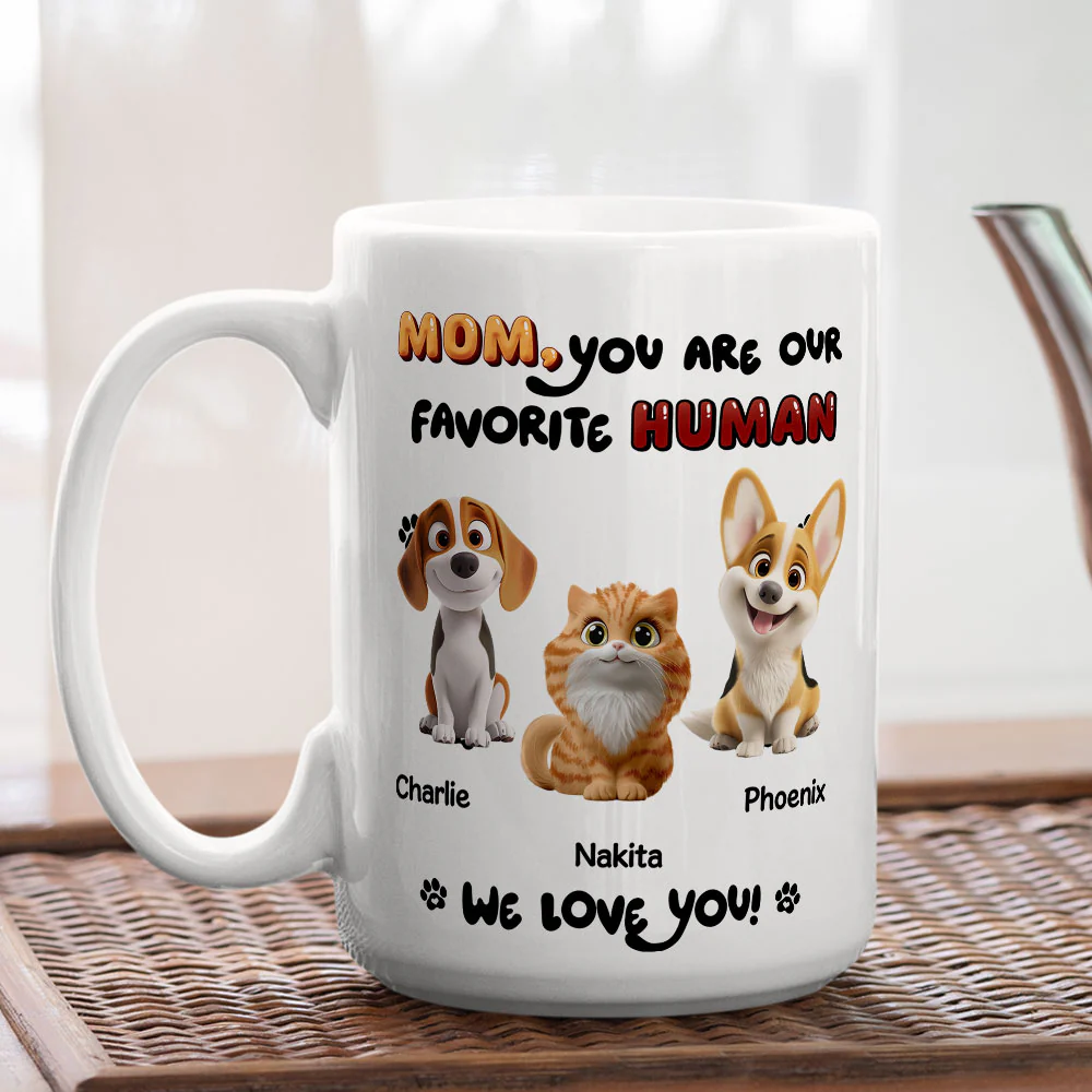 My Favorite Pet Dad Mom - Personalized Custom Coffee Mug - Image 6