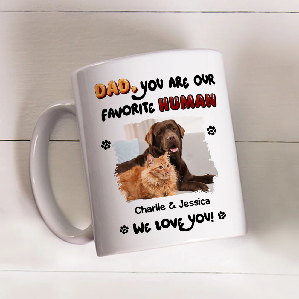 My Favorite Pet Dad Mom Photo - Personalized Custom Coffee Mug
