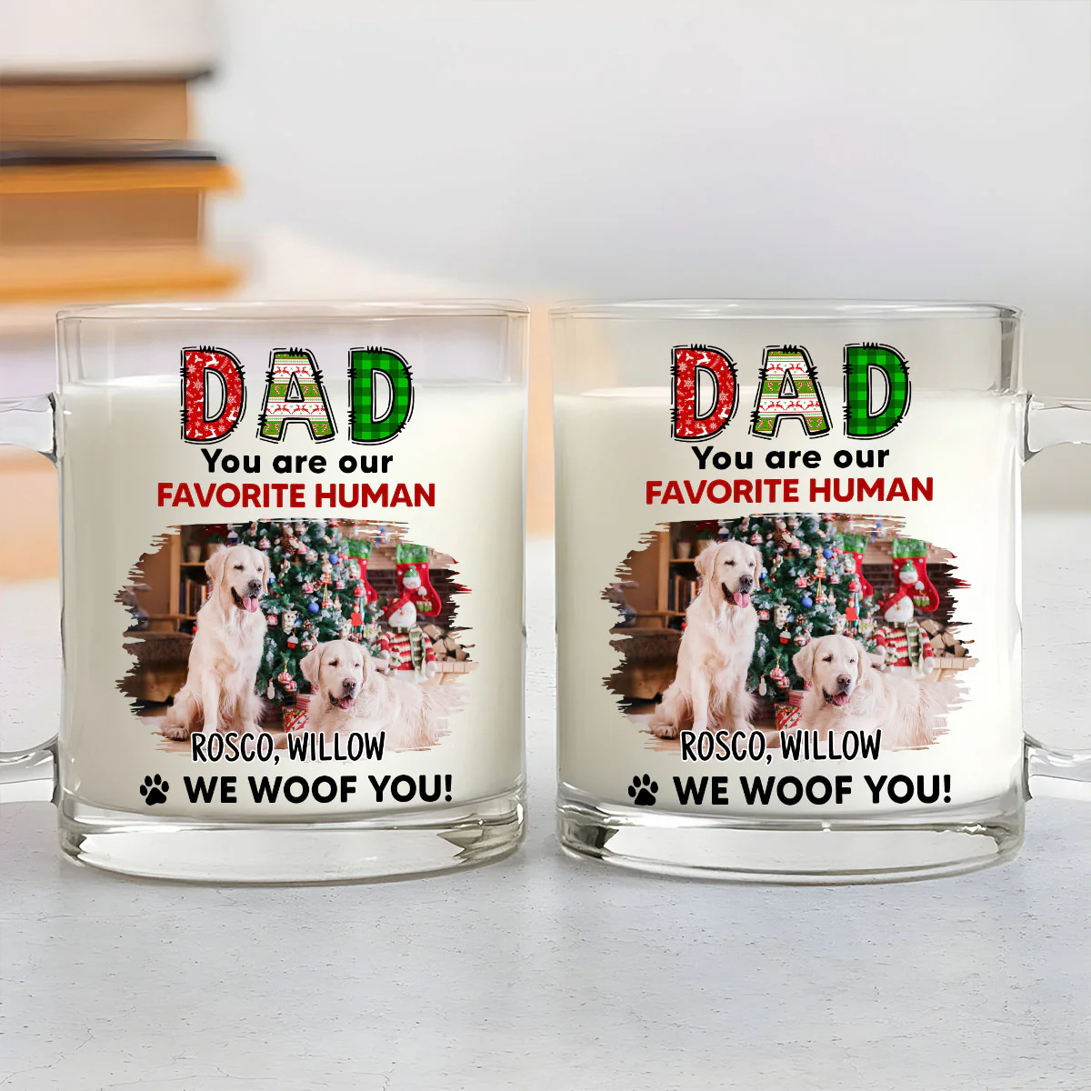 My Favorite Photo - Personalized Custom Glass Mug - Image 3