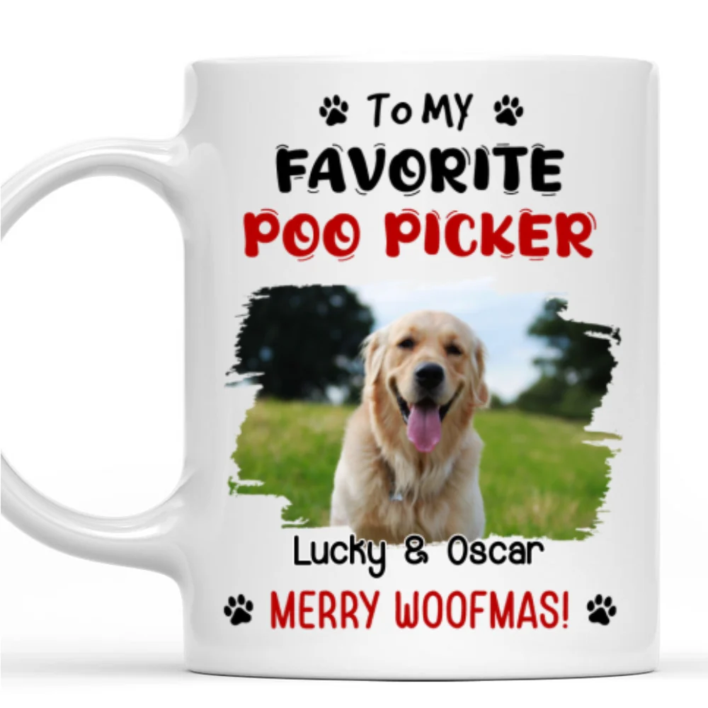 My Favorite Poo Picker Photo - Personalized Custom Coffee Mug - Image 3