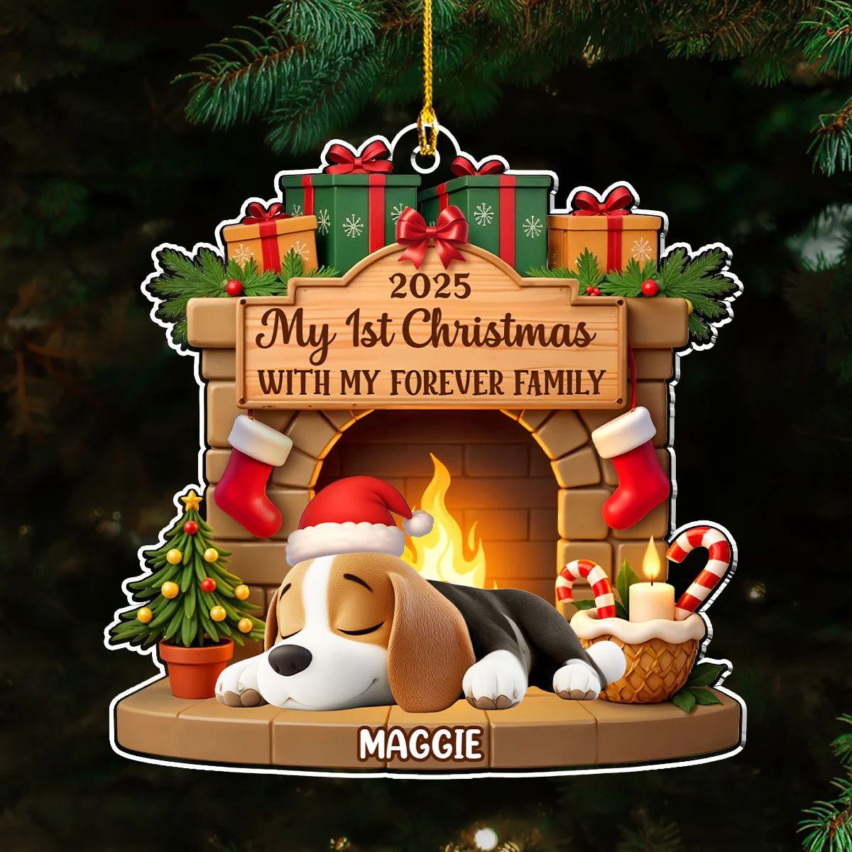 My Forever Home - Personalized Custom Acrylic Ornament
