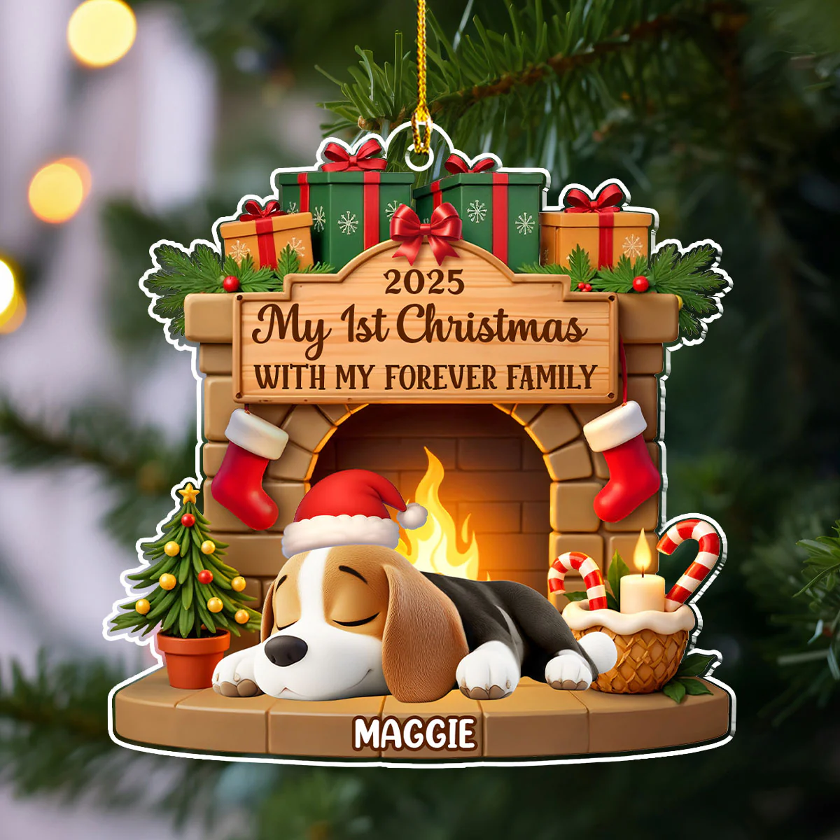 My Forever Home - Personalized Custom Acrylic Ornament - Image 2