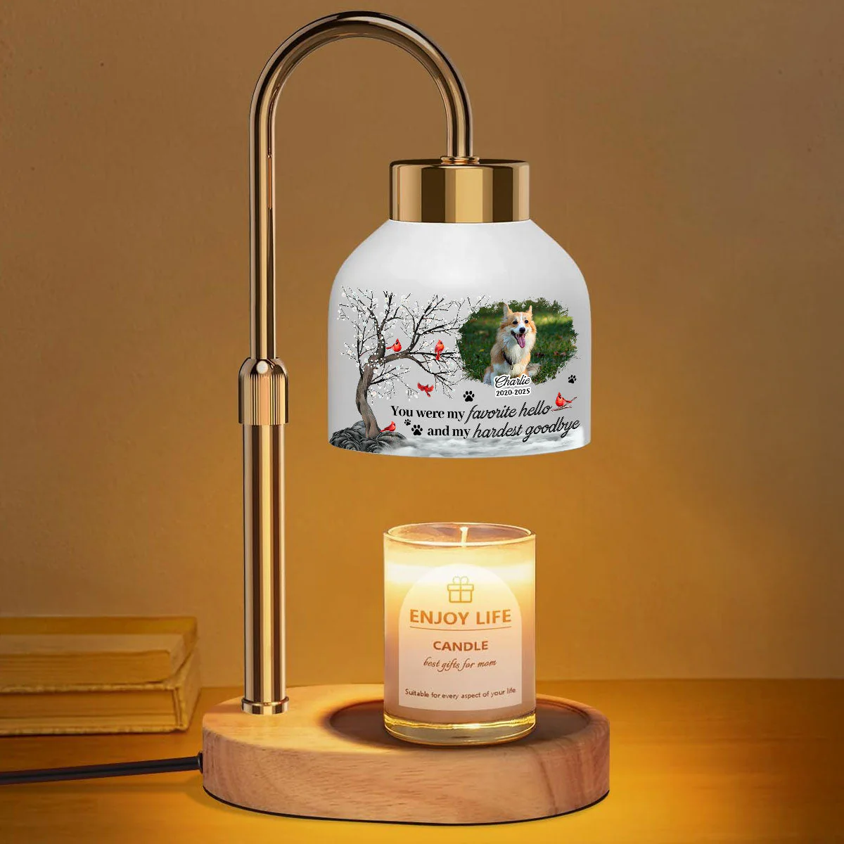 My Hardest Goodbye - Personalized Custom Candle Warmer Lamp - Image 2