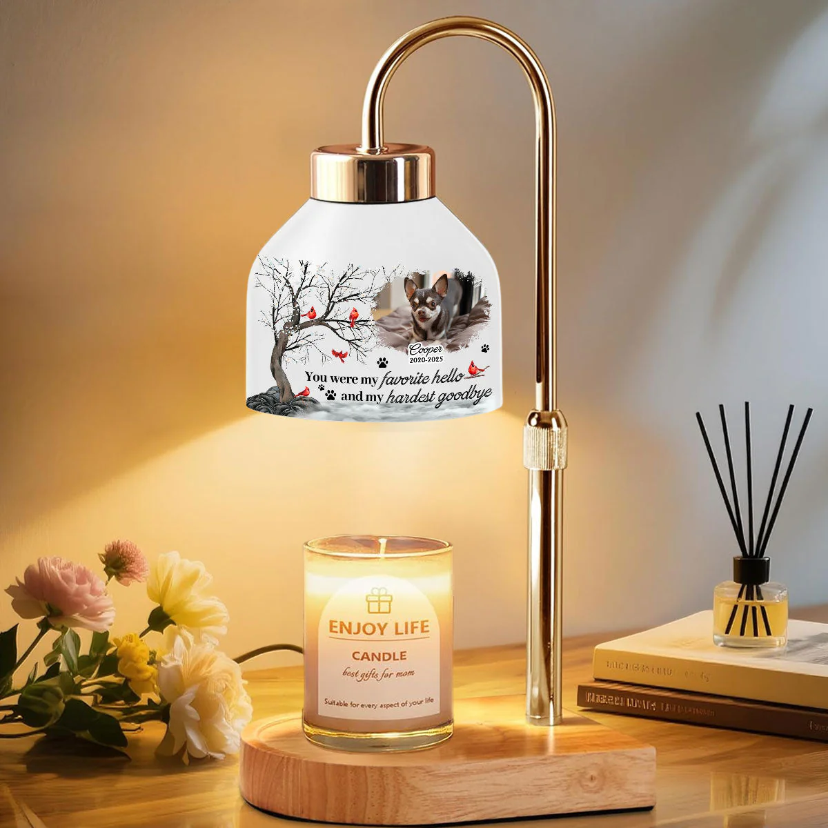 My Hardest Goodbye - Personalized Custom Candle Warmer Lamp - Image 3