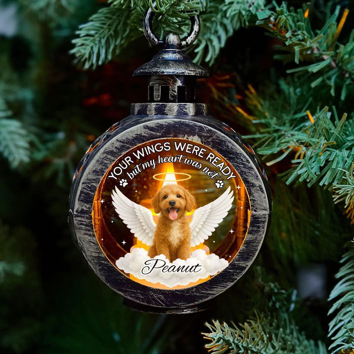 My Heart Was Not Ready - Personalized Custom Christmas Lantern - Image 2