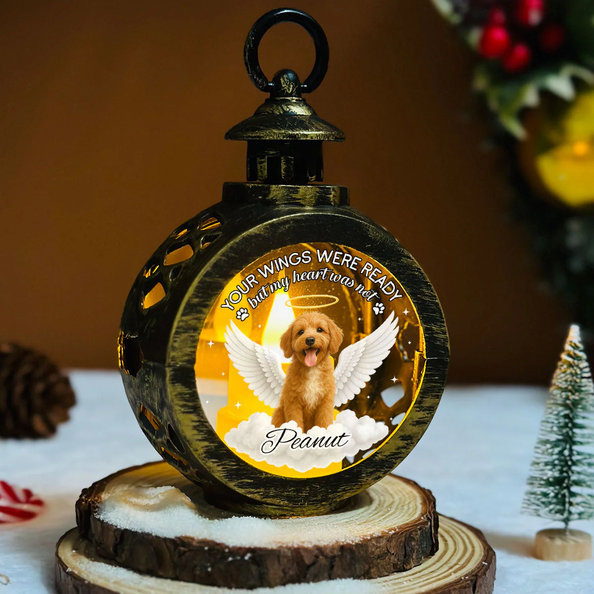 My Heart Was Not Ready - Personalized Custom Christmas Lantern - Image 5