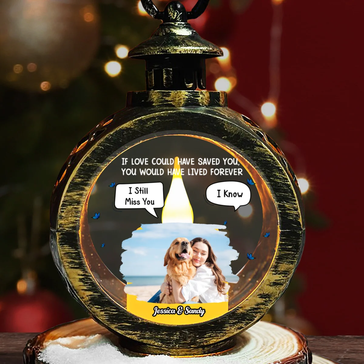 My Heart Was Not Ready To Lose My Fur Babies Photo - Personalized Custom Christmas Lantern - Image 7