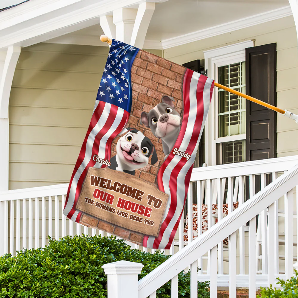 My House My Rule - Personalized Custom Flag - Image 2