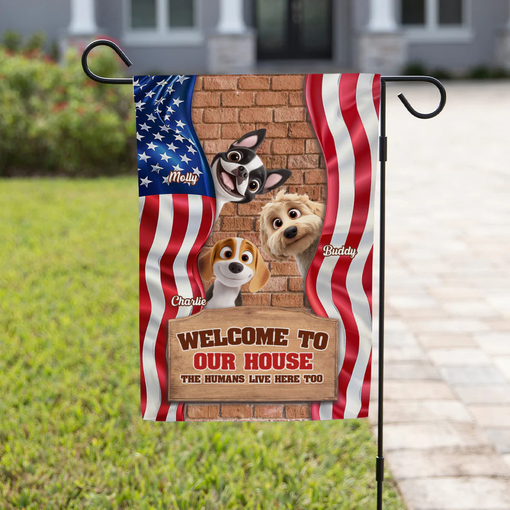 My House My Rule - Personalized Custom Flag - Image 3
