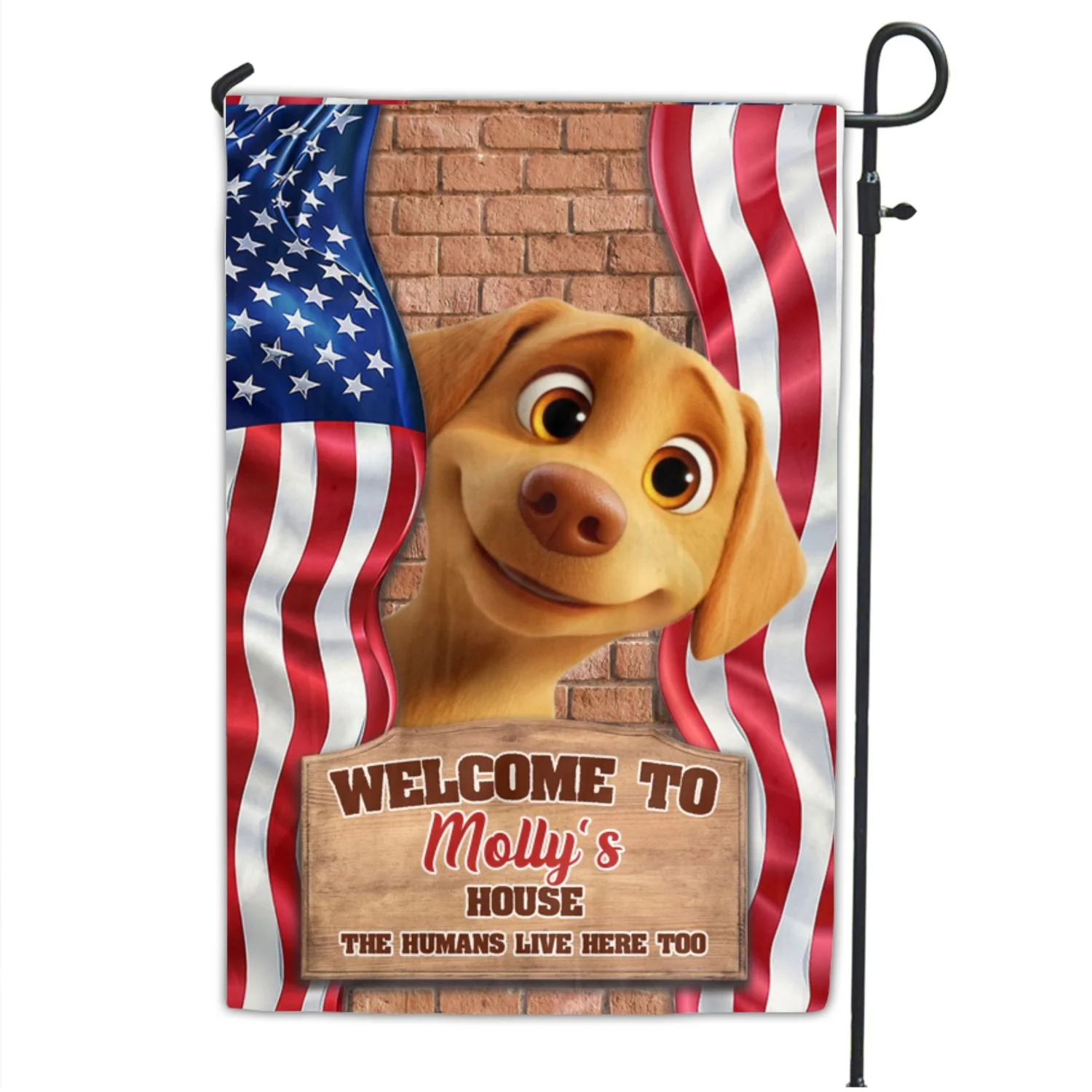 My House My Rule - Personalized Custom Flag - Image 5