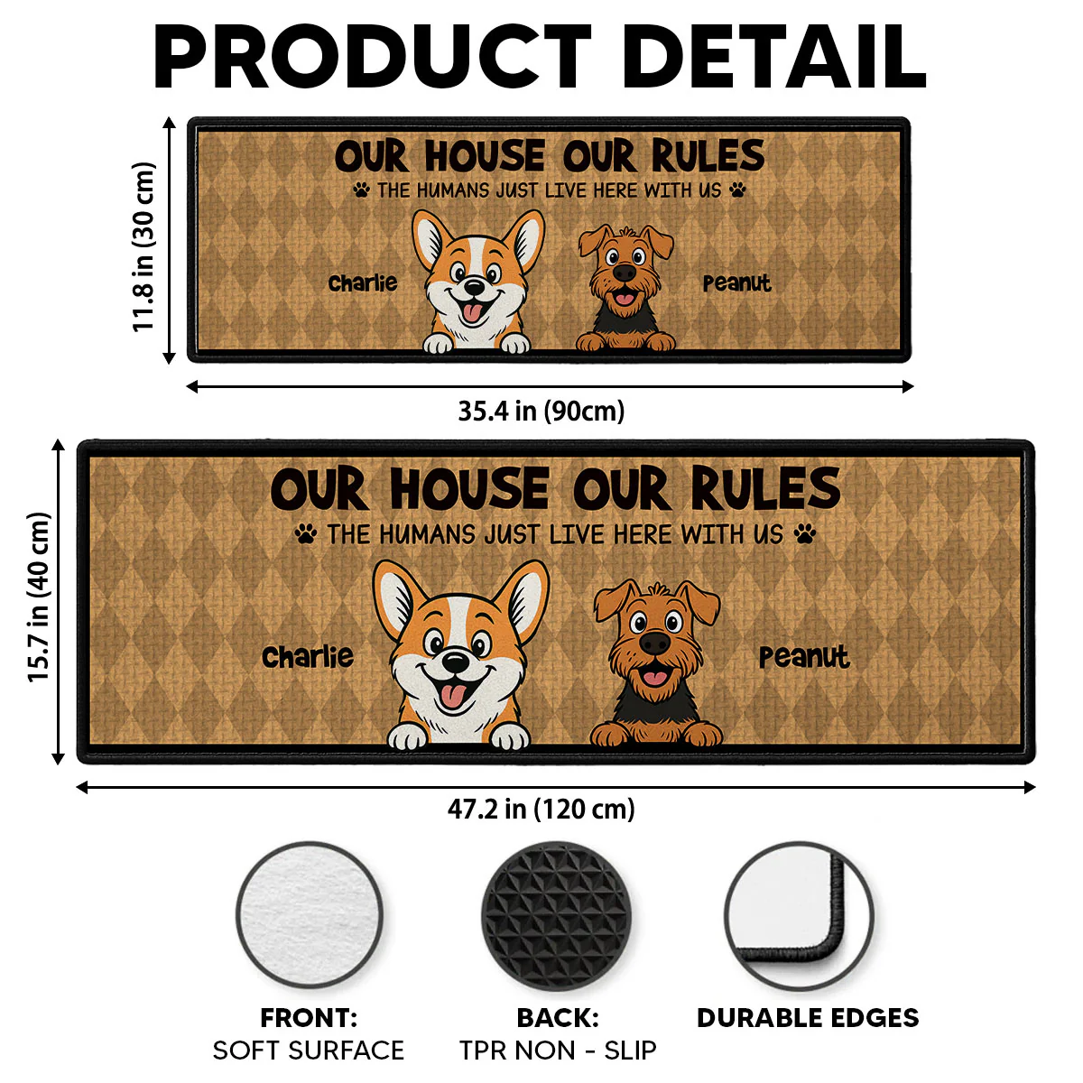 My House My Rules - Personalized Custom Runner Rug - Image 8