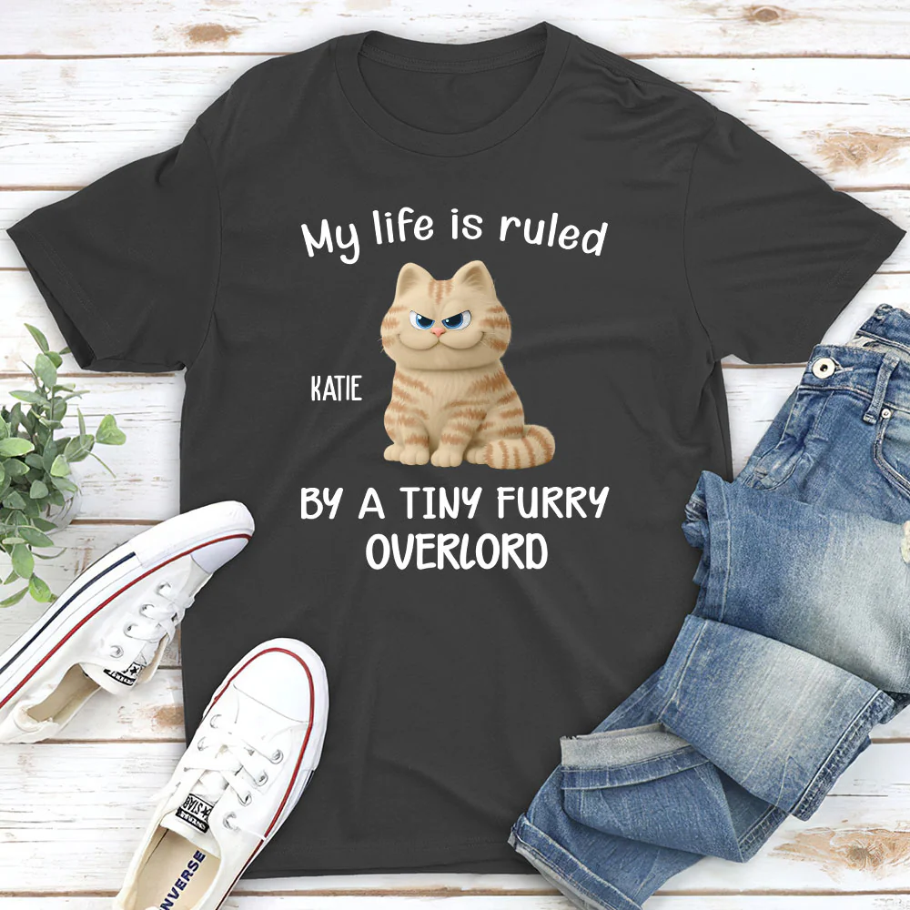 My Life Is Ruled By My Pets - Personalized Custom Unisex T-Shirt - Image 5