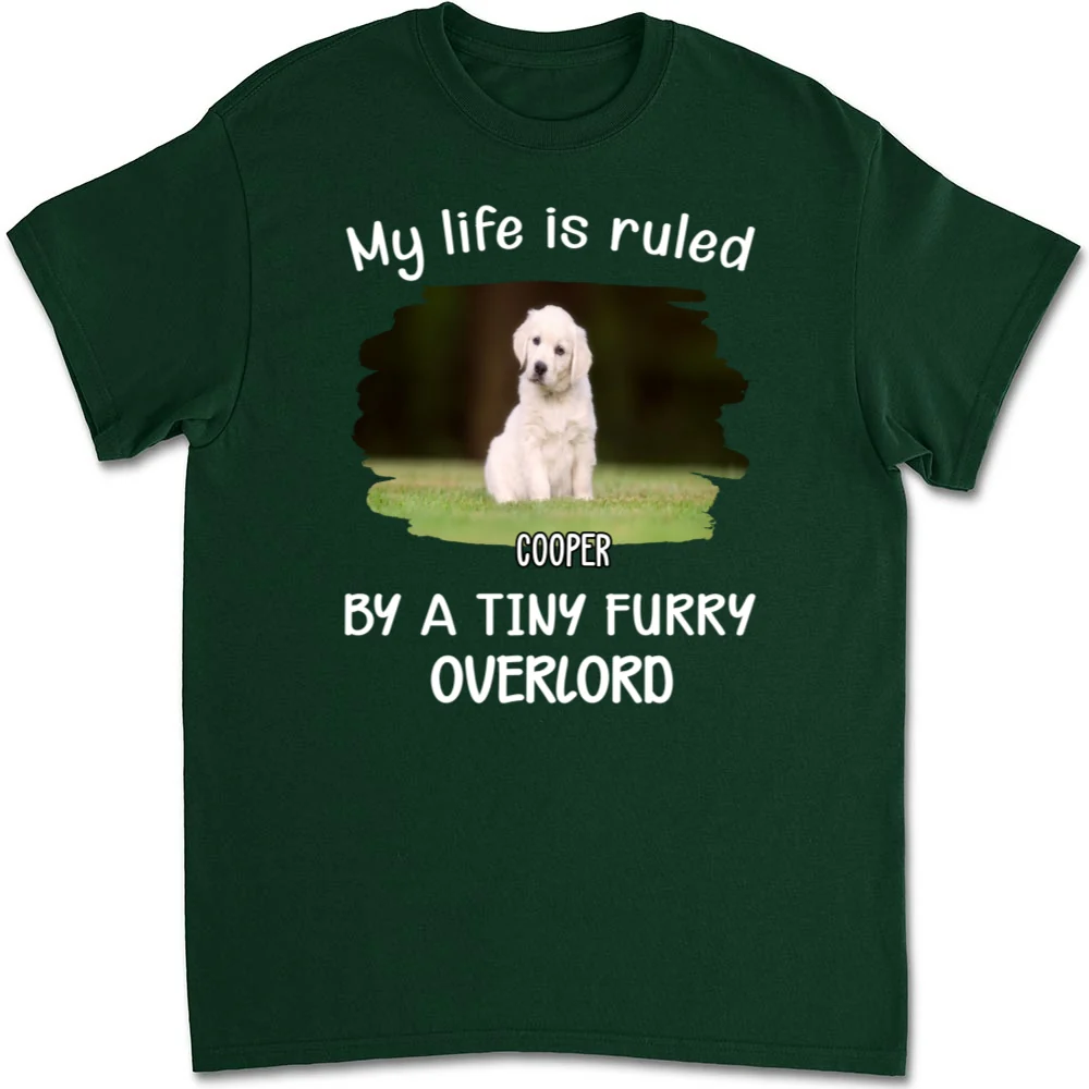My Life Is Ruled By My Pets Photo - Personalized Custom Unisex T-Shirt - Image 5