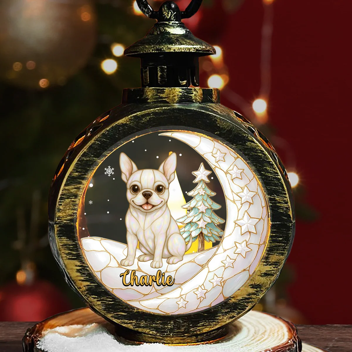 My Little Pearl - Personalized Custom 3D Effect Christmas Lantern - Image 5