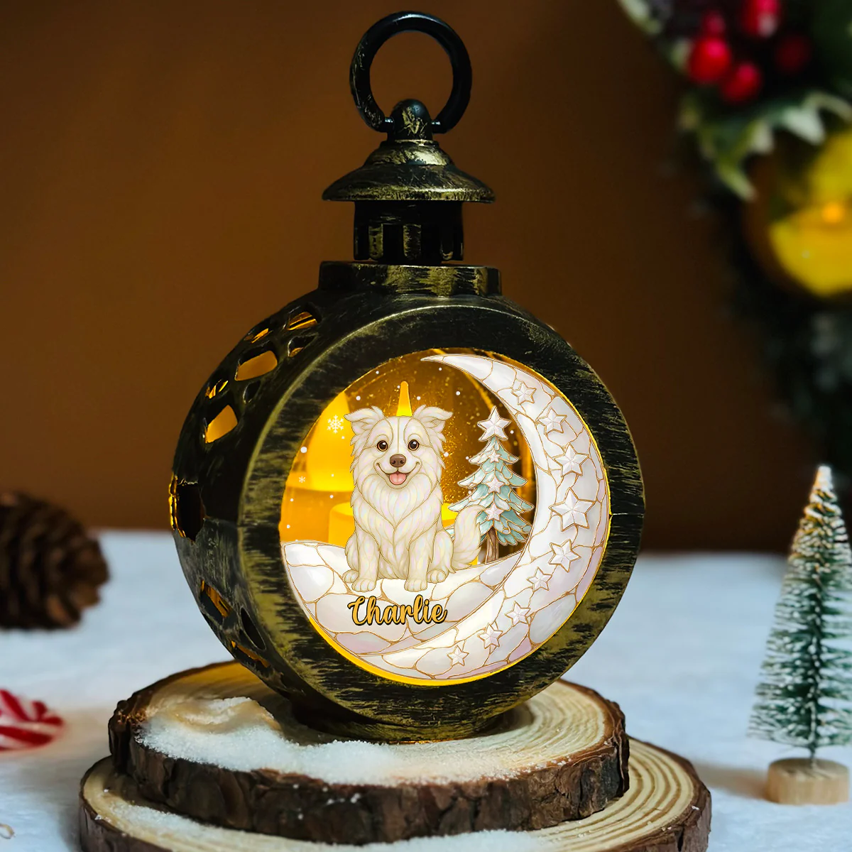My Little Pearl - Personalized Custom 3D Effect Christmas Lantern - Image 6