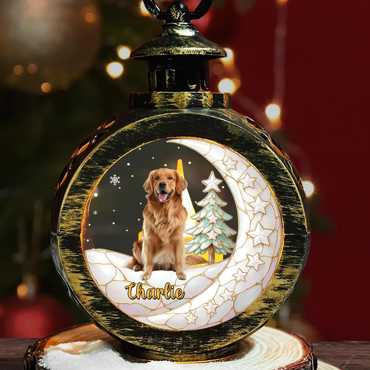 My Little Pearl Photo - Personalized Custom 3D Effect Christmas Lantern