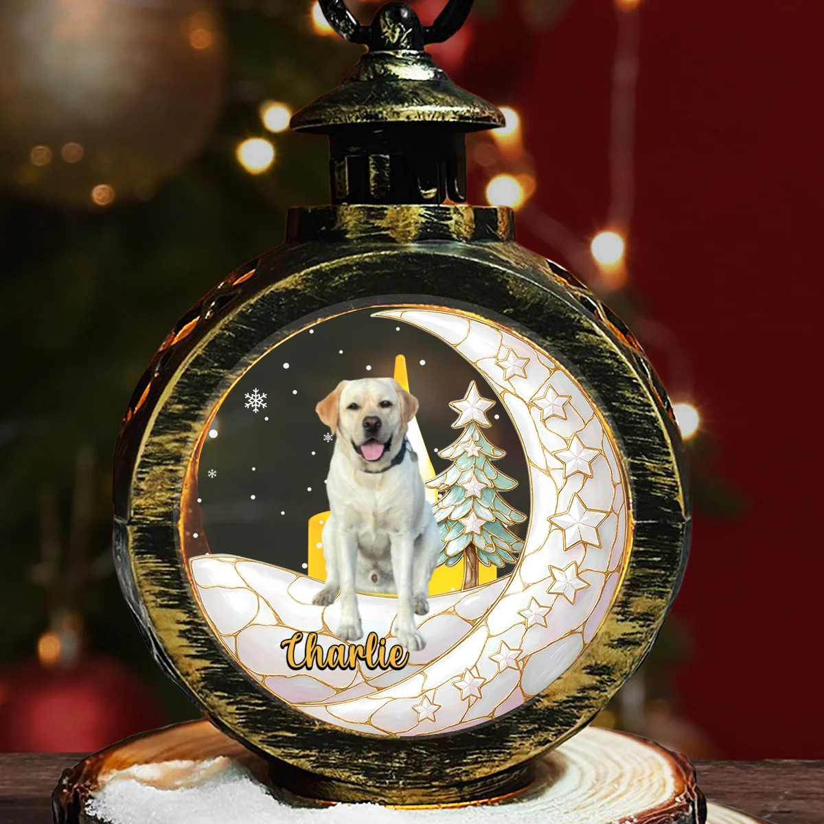 My Little Pearl Photo - Personalized Custom 3D Effect Christmas Lantern - Image 4