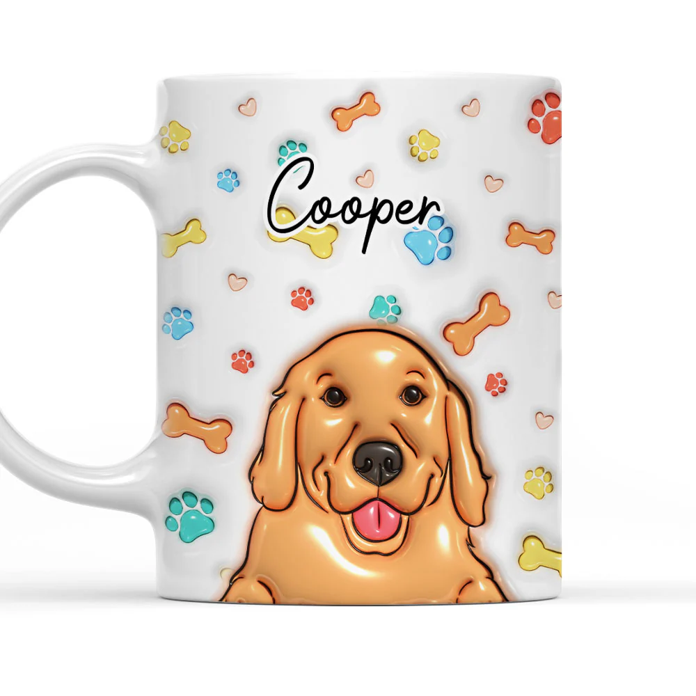 My Lovely Dog Babies - Personalized Custom 3D Inflated Effect Mug