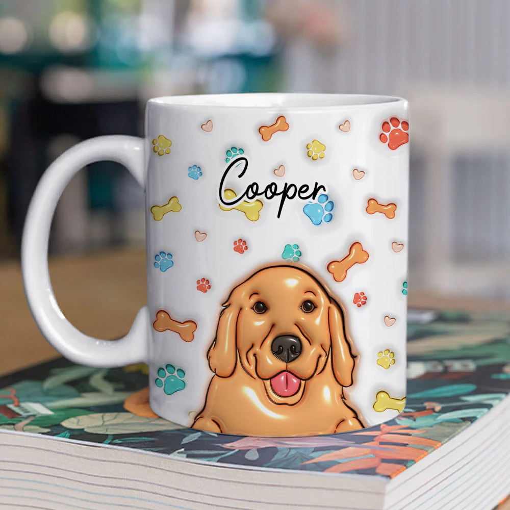 My Lovely Dog Babies - Personalized Custom 3D Inflated Effect Mug - Image 3