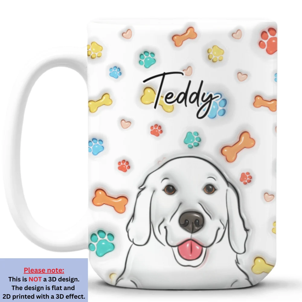 My Lovely Dog Babies - Personalized Custom 3D Inflated Effect Mug - Image 8
