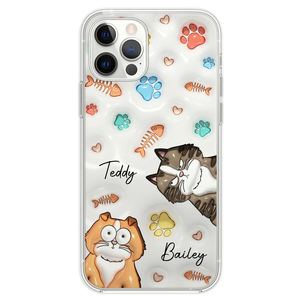 My Lovely Fur Babies - Personalized Custom 3D Inflated Effect Phone Case