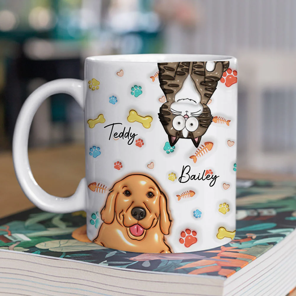 My Lovely Pet Babies - Personalized Custom 3D Inflated Effect Mug - Image 2