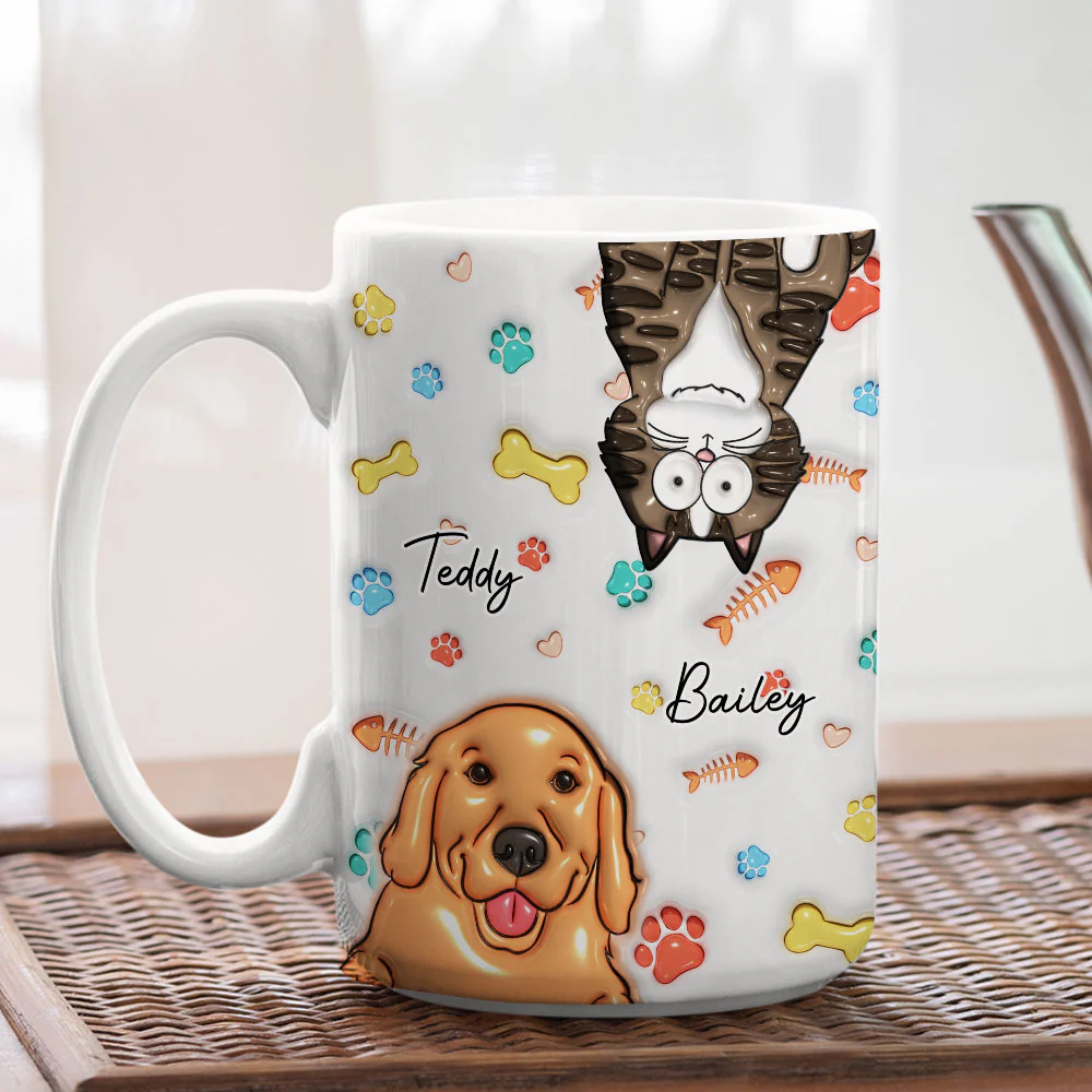 My Lovely Pet Babies - Personalized Custom 3D Inflated Effect Mug - Image 3