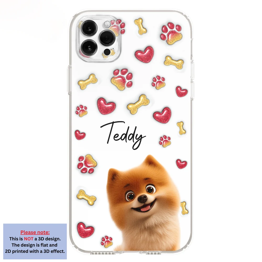 My Lovely Puppies - Personalized Custom 3D Inflated Effect Phone Case - Image 11