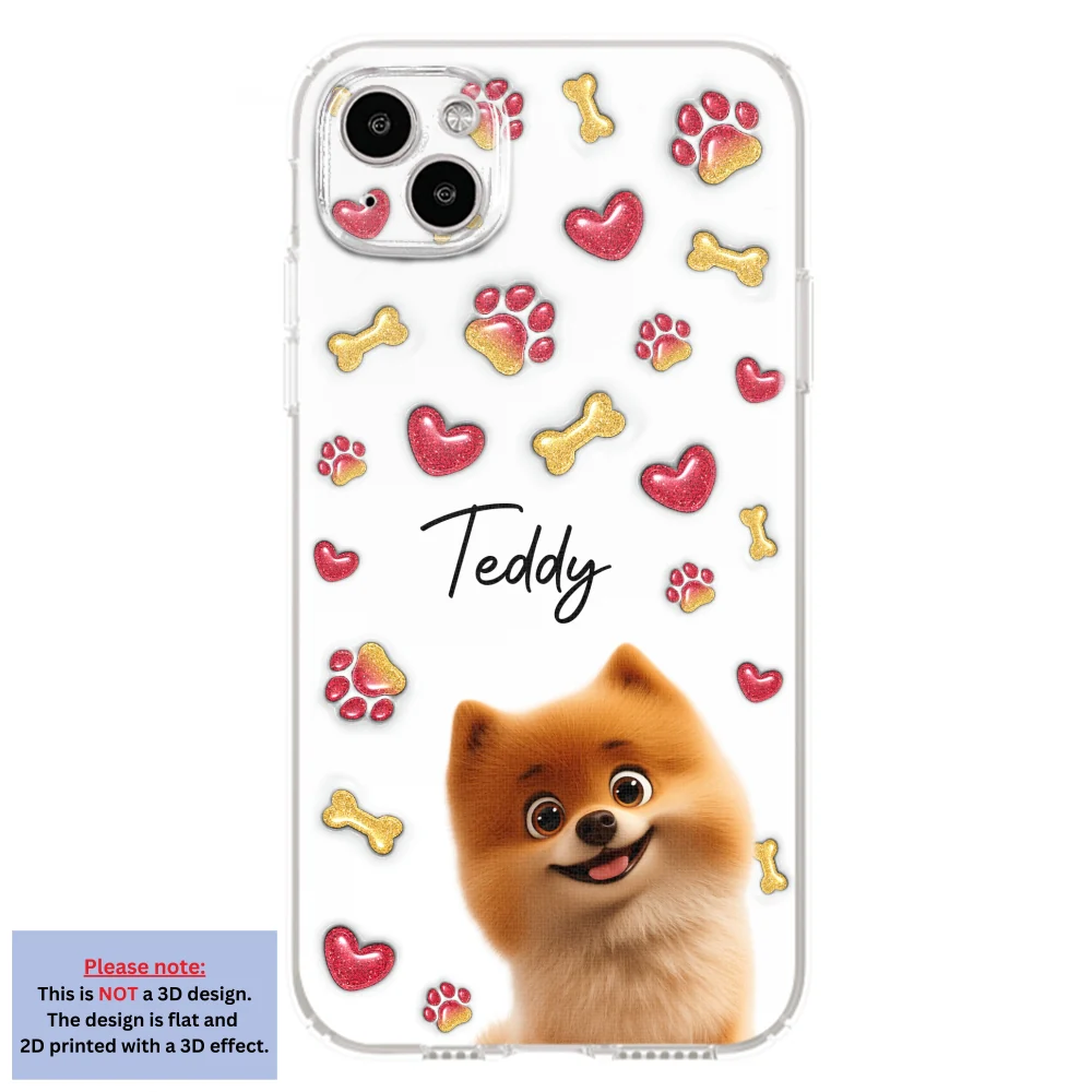My Lovely Puppies - Personalized Custom 3D Inflated Effect Phone Case - Image 13