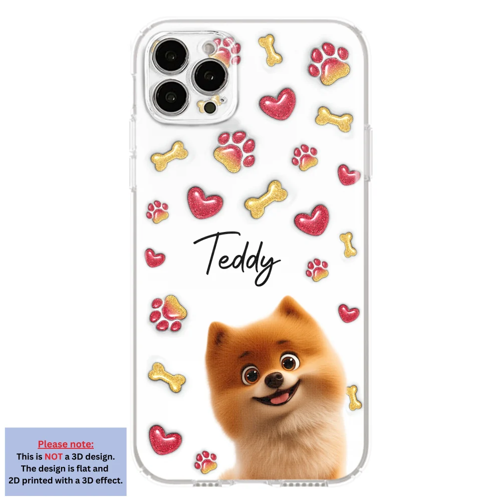 My Lovely Puppies - Personalized Custom 3D Inflated Effect Phone Case - Image 15