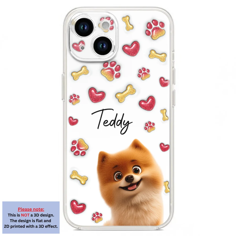 My Lovely Puppies - Personalized Custom 3D Inflated Effect Phone Case - Image 17